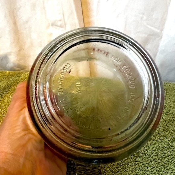 Vtg Anchor (Hocking) Clear Red BIG NUMBERS Measuring 2 Cup 16 Oz Stackable! - Picture 4 of 5